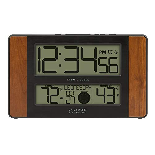 La Crosse Atomic Digital Clock with Temperature and Moon Phase
