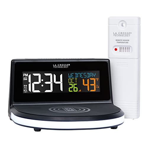 La Crosse Technology 617-84947-INT Wireless 5W Charging Alarm Clock