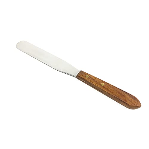 Lab Spatula with Wood-Handled and Stainless Blade by Scientific Labwares