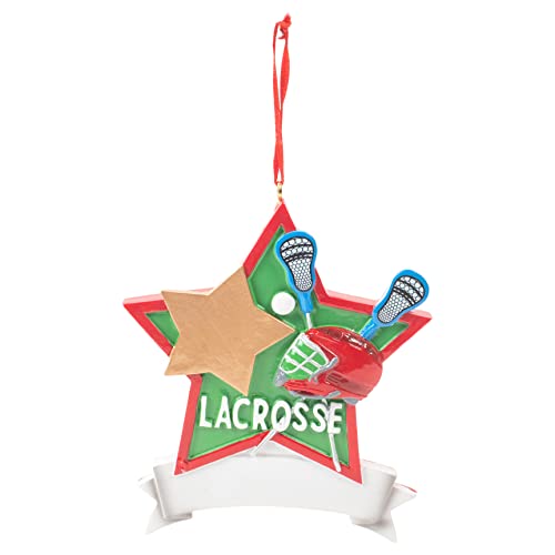 Lacrosse Star Christmas Tree Ornament