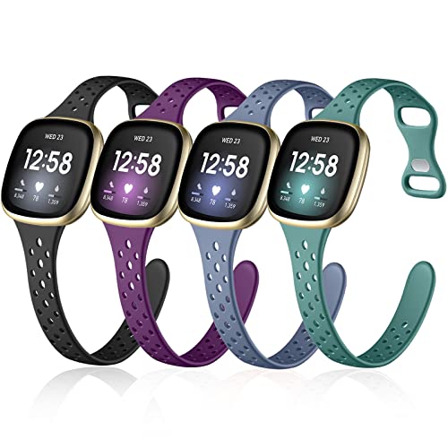Laffav Bands for Fitbit Versa 3/Versa 4/Sense - Comfortable and Stylish Replacement Wristbands