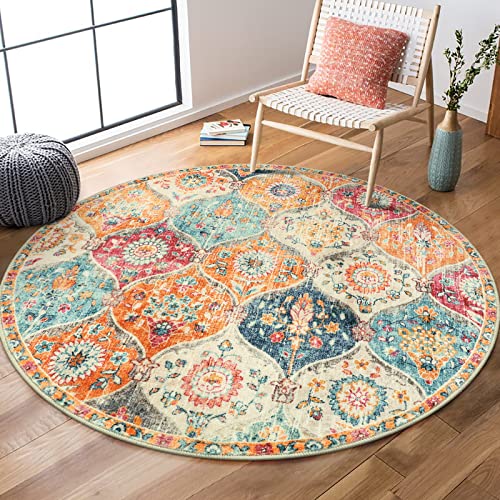 Lahome Moroccan Trellis Round Area Rugs