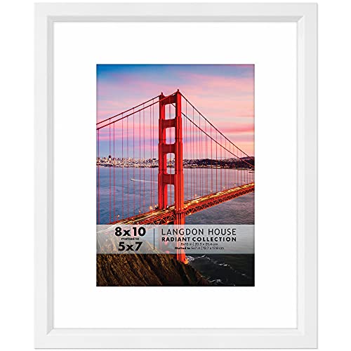 Langdon House 8x10 White Picture Frame