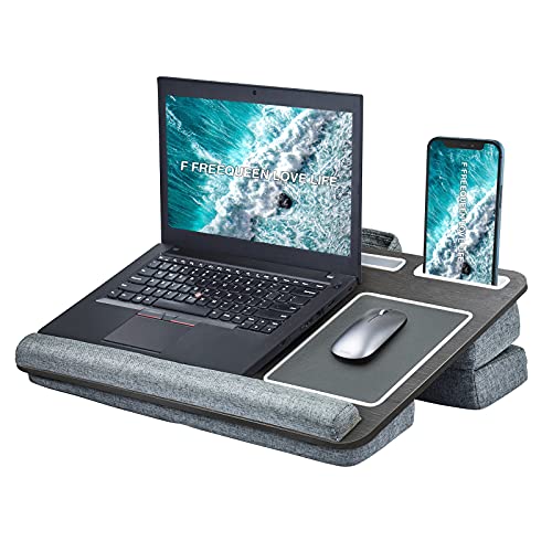 Laptop Lap Desk with Cushion and Storage