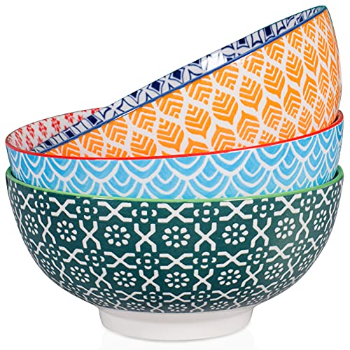 Lareina Large Ceramic Ramen Bowls(2 Sets 6 PCS) , 60 oz, for Soup Nood –  Lareina Life
