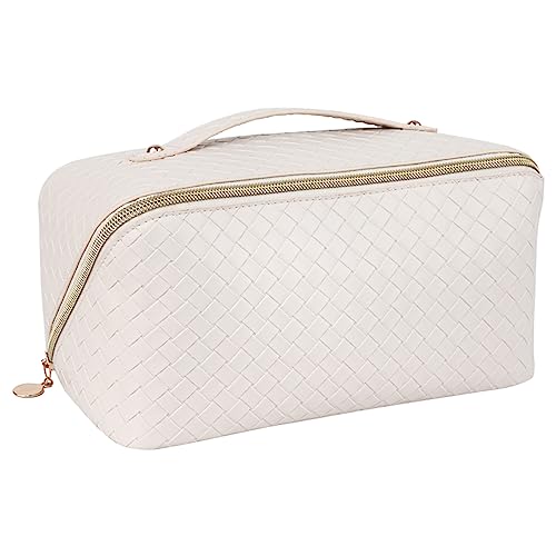 Large Capacity Travel Cosmetic Bag - White
