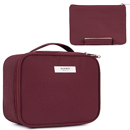 Large Cosmetic Bag for Travel Makeup - Narwey