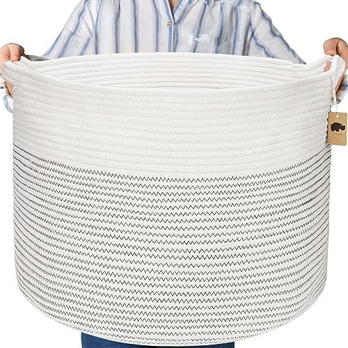 Large Cotton Rope Storage Woven Basket