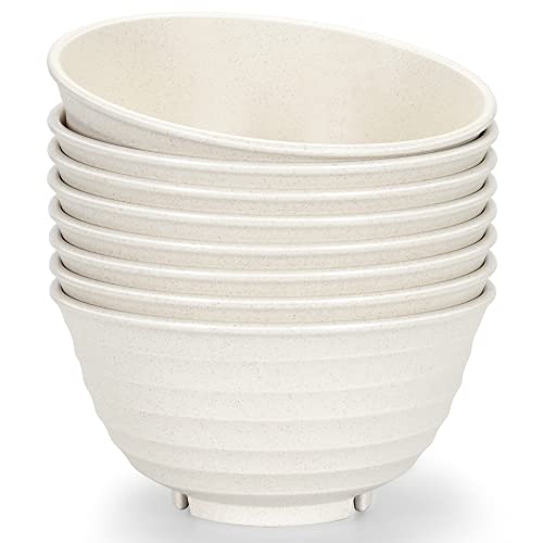Large Eco-Friendly Salad and Soup Bowls - Set of 8