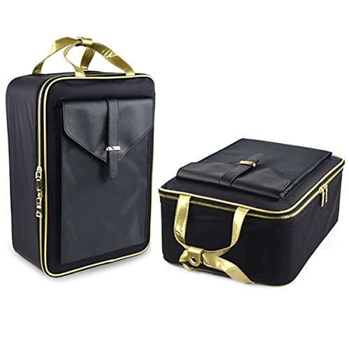Large Makeup Case with Adjustable Dividers