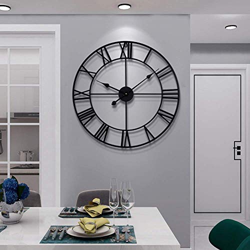 Large Modern Metal Wall Clock