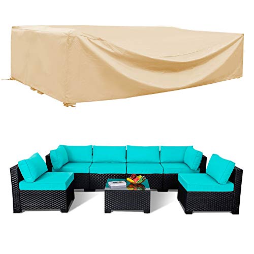 Large Waterproof Patio Furniture Sectional Set Covers