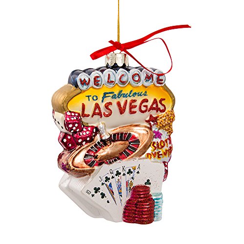 Las Vegas Glass Cityscape Ornament