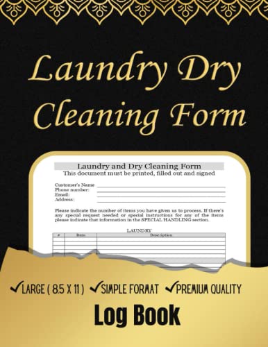 Laundry Dry Cleaning Form