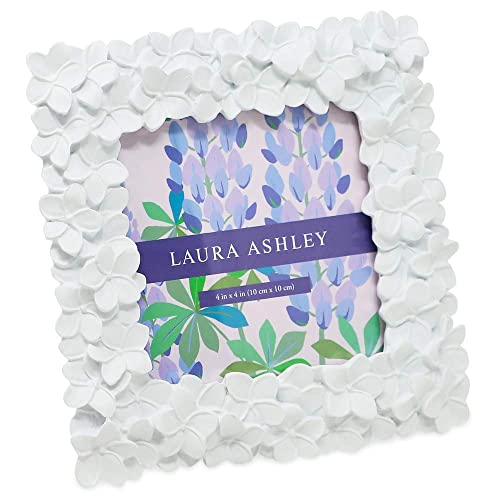 Laura Ashley White Flower Textured Picture Frame