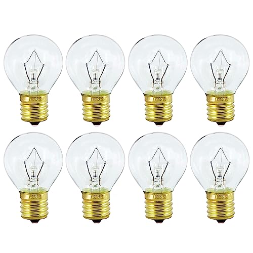 Lava Lamp Bulb - Original Replacement Bulb for 14.5-Inch/20-Ounce Lava Lamp - 25 Watt, Warm White, Dimmable - 8 Pack
