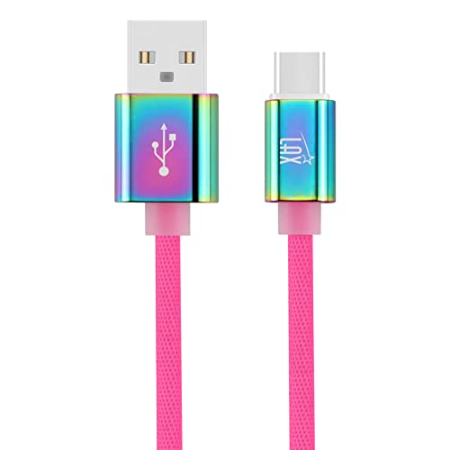 LAX Gadgets USB C Cable - Nylon Braided USB-C Charging Cable