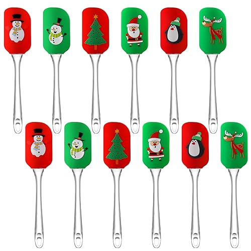 Layhit Christmas Silicone Spatula Set