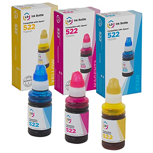 LD Ink Bottle Replacements for Epson 522