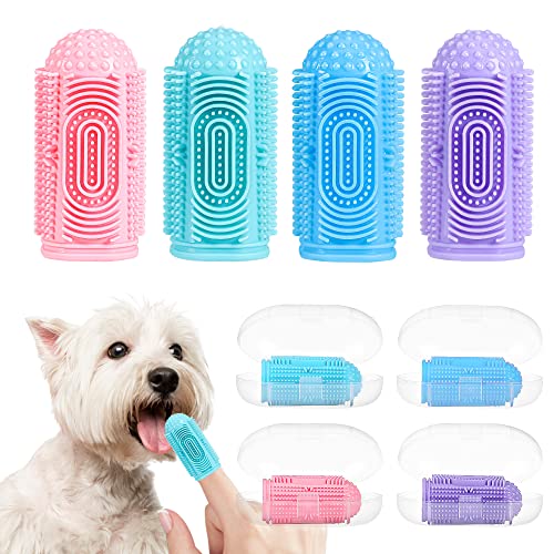 LDIIDII Dog Toothbrush Kit for Dog Teeth Cleaning