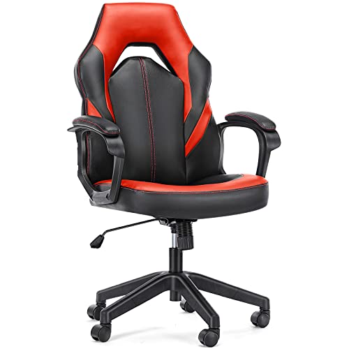 Leather Gaming Chair with Lumbar Support