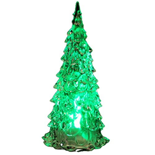 LED Acrylic Christmas Tree Night Light Decoration Set