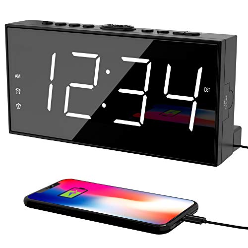LED Display Alarm Clock for Bedroom
