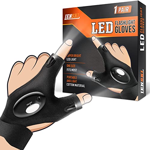 LED Flashlight Gloves for Men - Lenski Gifts