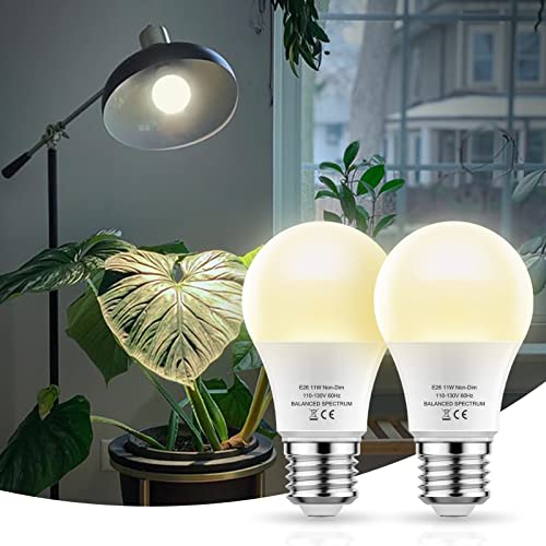 LED Grow Light Bulb A19, Full Spectrum Light Bulb