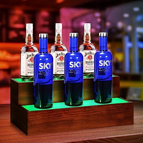 LED Lighted Liquor Bottle Display Shelf