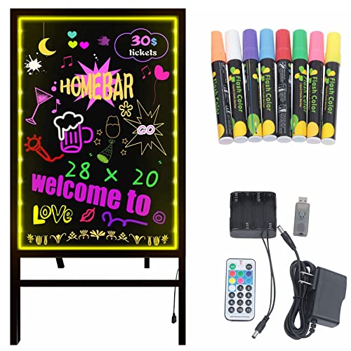 LED Message Writing Board with Stand - Colorful LED Signs