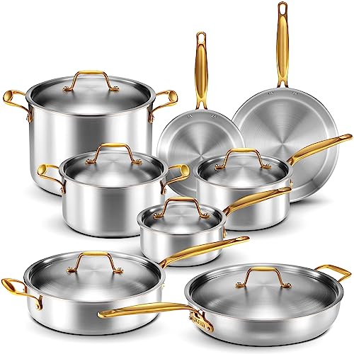 Legend 14 pc Copper Core Stainless Steel Cookware Set