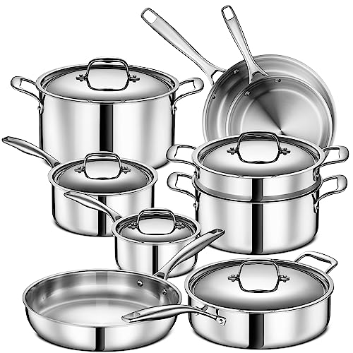 Legend 14 pc Stainless Steel Pots & Pans Set