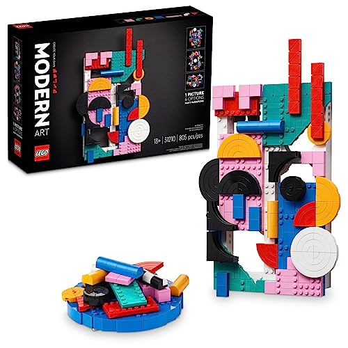 LEGO Art Modern Art 31210 Build & Display Home Décor Abstract Wall Art Kit