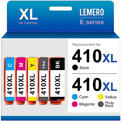 LEMERO 410XL Ink Cartridge Replacement for Epson 410XL