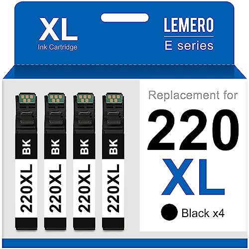 LEMERO Ink Cartridge Replacement for Epson 220 XL 220XL T220XL