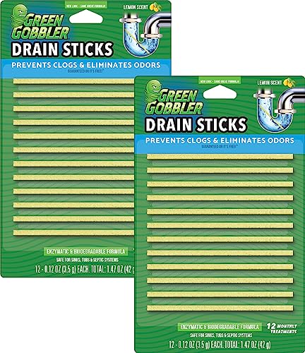 Sani 360 Sticks Unscented Fresh Drain Cleaner and Deodorizer, 24 Count