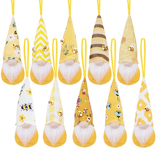 Lerrio & Bifeen 10PCS Bee Day Gnome Ornaments Set