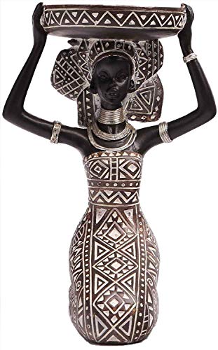 Lescafita African Lady Figurine Candle Holder
