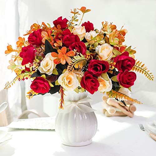 LESING Artificial Fake Flowers with Vase
