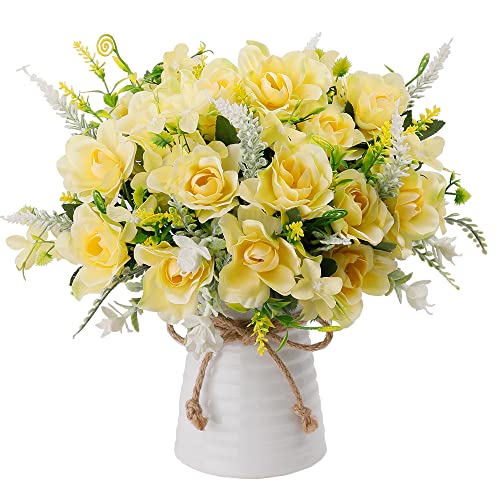 LESING Artificial Flowers with Vase