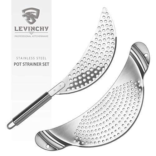 LEVINCHY Pot Strainer Set Stainless Steel Strainers