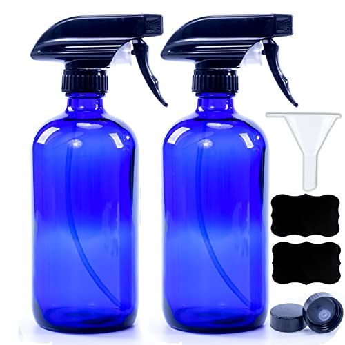LEWISCARE LC Cobalt Blue Glass Spray Bottles