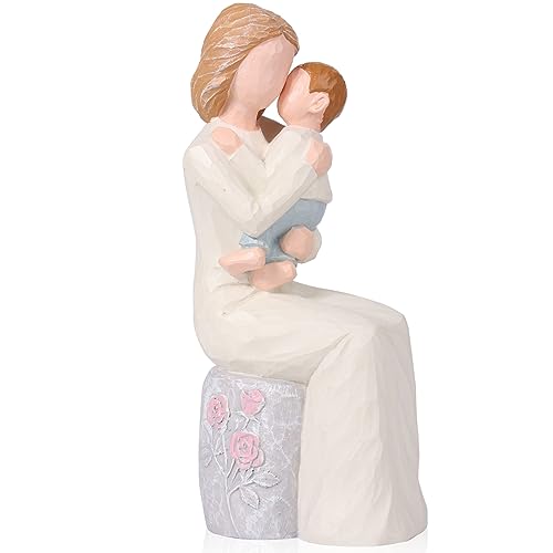 LEWOME Grandma Gifts, Grandmother and Baby Statues, Collectible Figurines, Figures Gifts for New Grandma Gifts First Time, Gifts for Birthday, Mothers Day, Thanksgiving or Christmas