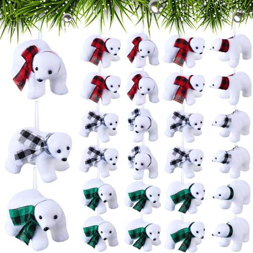 Libima Polar Bear Christmas Ornaments Decorations