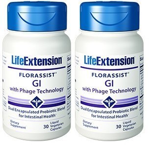 Life Extension FLORASSIST® GI with Phage Technology, 30 (Pack of 2)