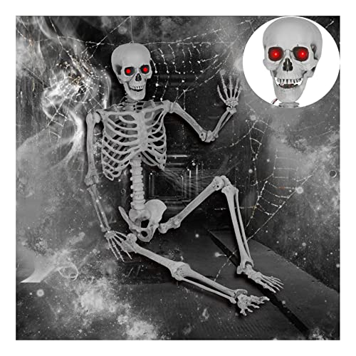 Life Size Halloween Skeleton - 65Inch/165cm Hanging Skeleton Decorations