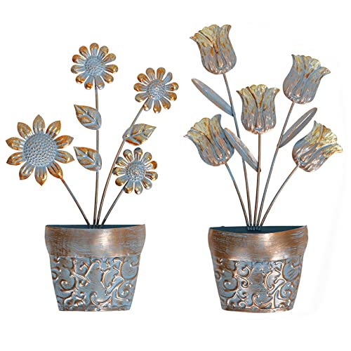 LIFFY Metal Flower Wall Decor