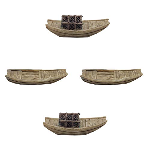 LIFKOME Miniature Boat Figure Chinese Style Decor