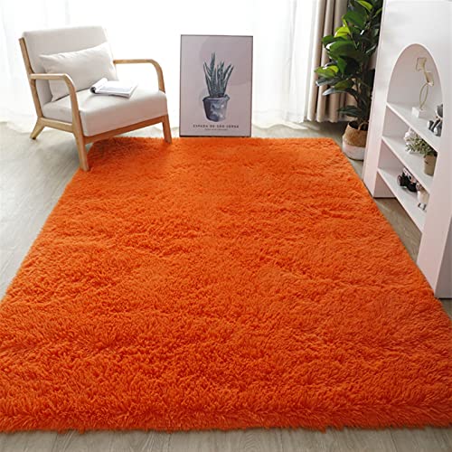 Lifup Soft Fluffy Area Rug Orange